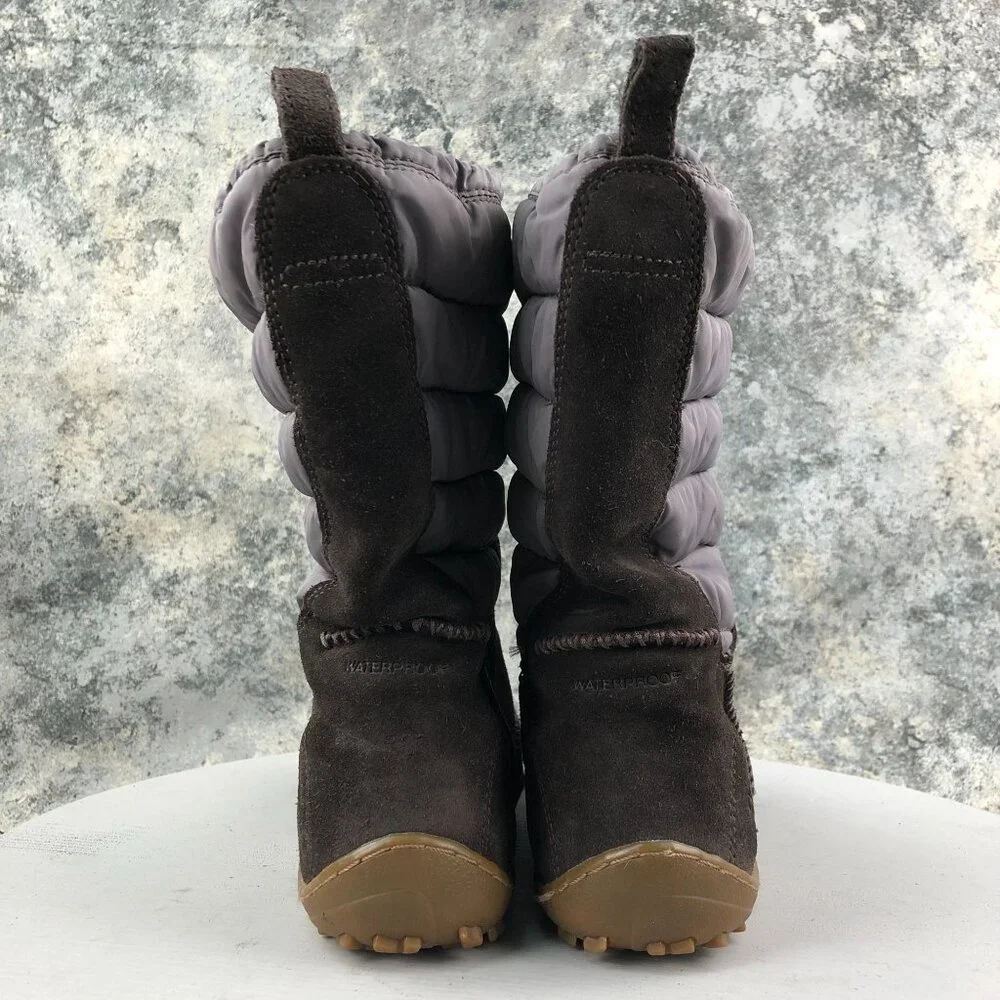 Columbia Women's Size 7.5 Minx Moccasin Brown Waterproof Drawstring Boots